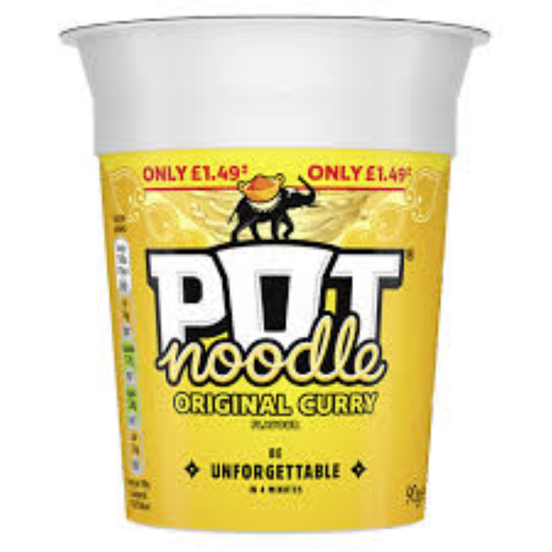 POT NOODLES ORIGINAL CURRY 90G